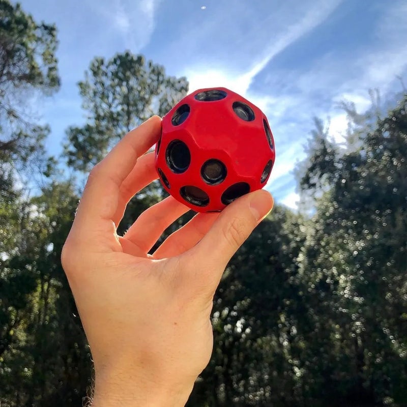 Space Ball High Ball Hole Ball Pu Foam Ball Porous Ball Parent-Child Interactive Toy Ball Sports Fitness Ball - Image 4