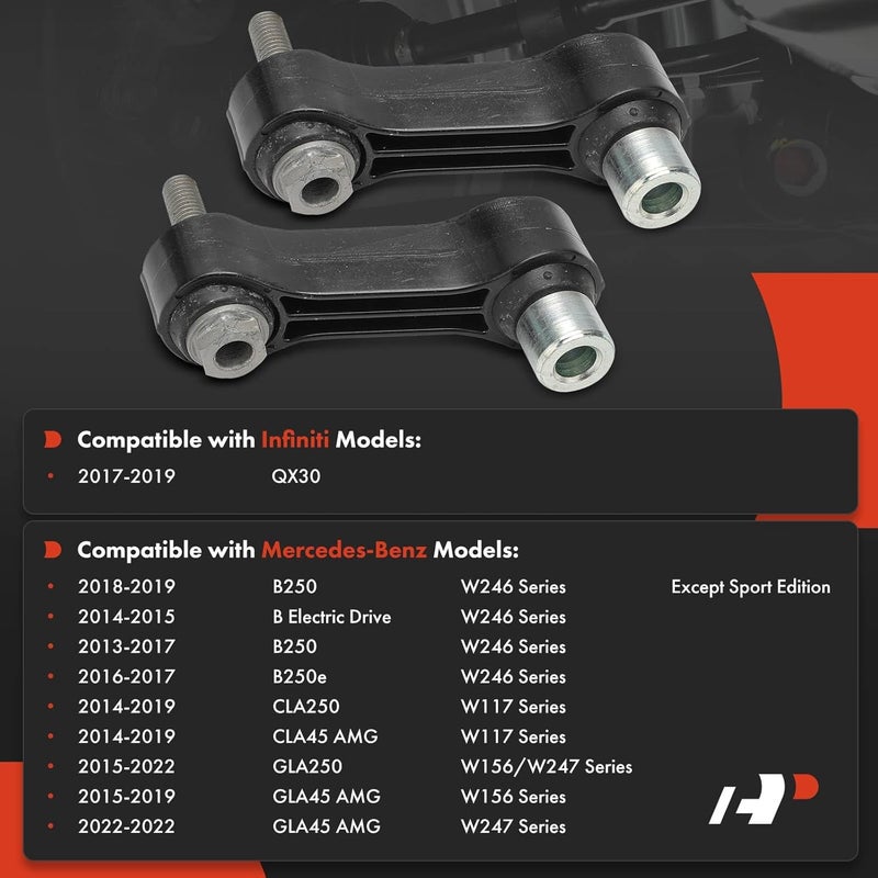 A-Premium Rear Sway Bar Links for Mercedes-Benz and Infiniti - Image 2