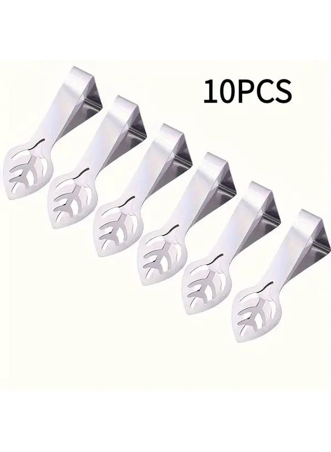10pcs Stainless Steel Tablecloth Clips Leaves Pattern For Indoor Outdoor Weddings - Image 1