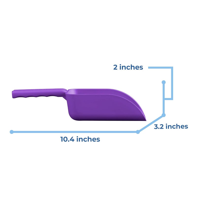 Remco Vikan 63008 Color-Coded Plastic Hand Scoop - BPA-Free Food-Safe Kitchen Utensils, Restaurant and Food Service Supplies, 16 oz, Purple - Image 2
