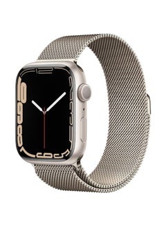 Replacement Strap Milanese Loop Magnetic Stainless Steel Watch Band for Apple Watch Ultra 49mm&Watch Ultra 2 49mm / Series 9&8&7 45mm / SE 3&SE 2&6&SE&5&4 44mm / 3&2&1 42mm Milan Starlight