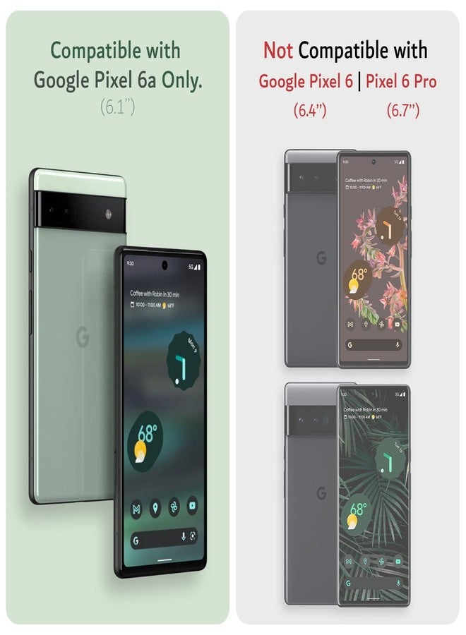 توديا جراب TUDIA DualShield Grip مصمم خصيصًا لهاتف Google Pixel 6a (2022)، [MergeGrip] جراب حماية نحيف مزدوج الطبقات مقاوم للصدمات من الدرجة العسكرية لهاتف Pixel 6a (رمادي) - Image 2