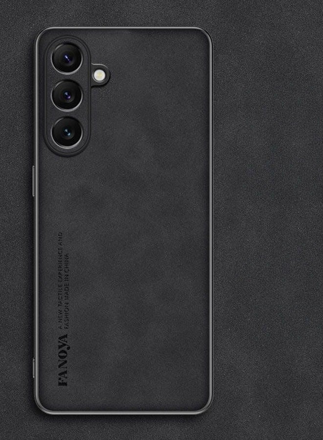 Case for  Samsung Galaxy S25 Fe, Imitation Sheepskin Leather Case Matte Bumper ，Military Grade Protection， Premium Texture Shockproof  Samsung Galaxy S25 Fe Cover