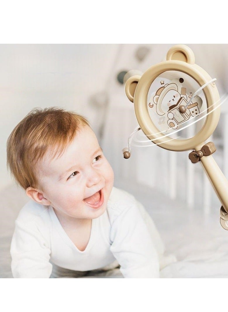 6Pcs Baby Rattle Musical Instrument Set, Rattle Teether Set, Baby Band Toy Set Hand Drum, Rattle, Whistle, Tambourine, Trumpet, Rattle Music Yoy Set, Birthday Gift Suitable for baby and children toys  2M+  - Image 3