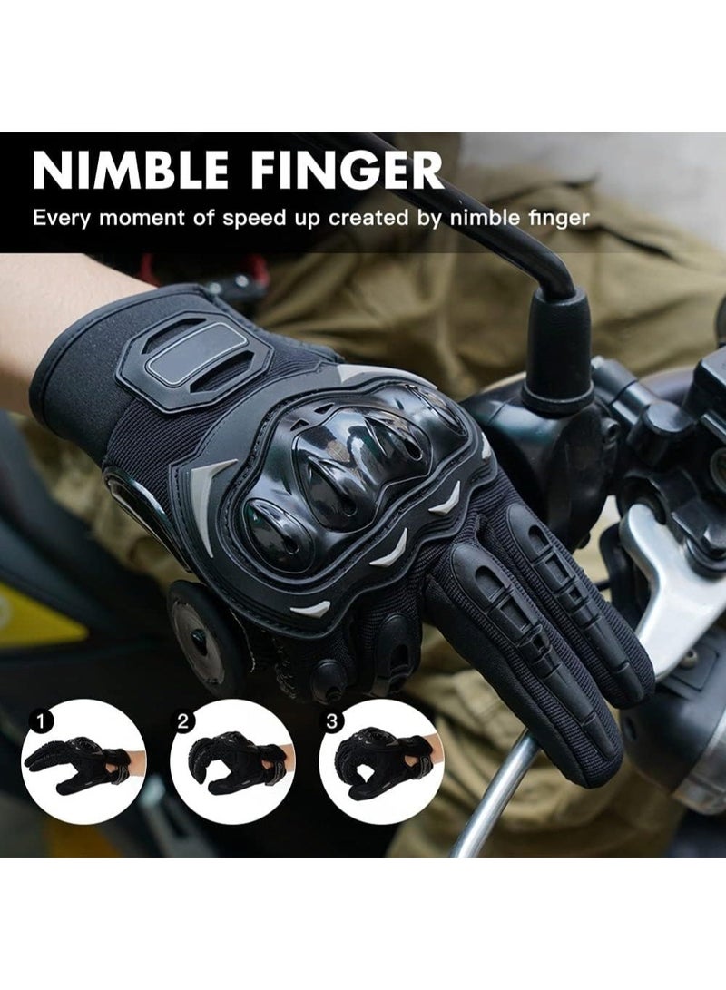 LIMOS Touchscreen Motorcycle Full Finger Gloves for Men Women, Hard Knuckle Motorbike Gloves for BMX ATV MTB Riding, Road Racing, Cycling, Bike, Climbing, Motocross etc, Hiking, Outdoor Sports - Image 5