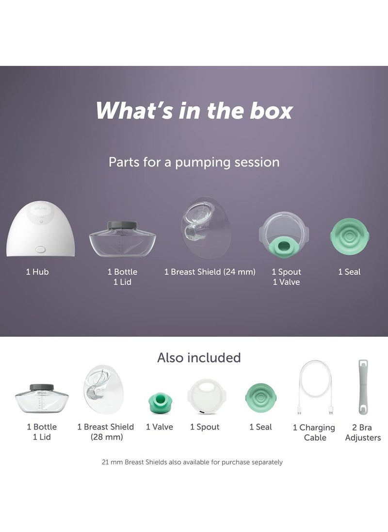 elvie - Single Electric Breast Pump | Wearable Electric Breast Pump (24mm/28mm Shields) | Smallest, Quietest, Smartest Wearable Breast Pump Electrical | Hands-Free Portable Breast Pump with App - Image 1