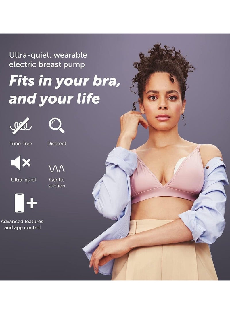 elvie Single Electric Breast Pump | Wearable Electric Breast Pump (24mm/28mm Shields) | Smallest, Quietest, Smartest Wearable Breast Pump Electrical | Hands-Free Portable Breast Pump with App - Image 4
