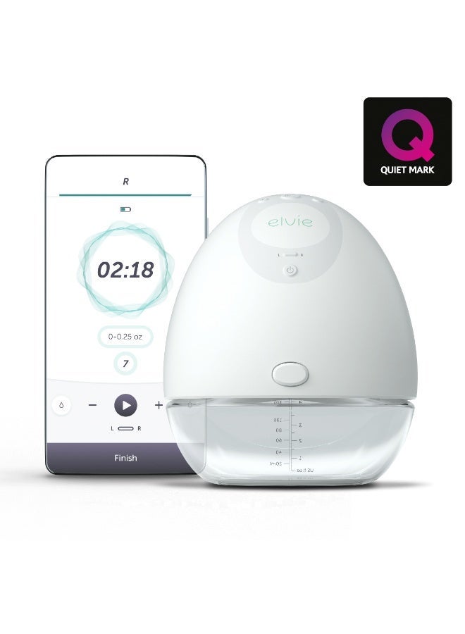 elvie Single Electric Breast Pump | Wearable Electric Breast Pump (24mm/28mm Shields) | Smallest, Quietest, Smartest Wearable Breast Pump Electrical | Hands-Free Portable Breast Pump with App - Image 1