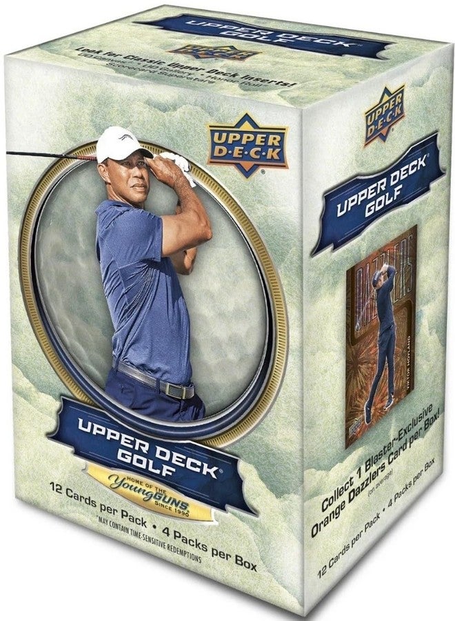 Upper Deck 2026 Upper Deck GOLF Series Sealed Blaster Box of Packs Featuring Young Guns Rookie Card, Scorecard Superstars and a Blaster Exclusive Orange Dazzler Try For Tiger Woods, Nelly Korda and Many Others - Image 1