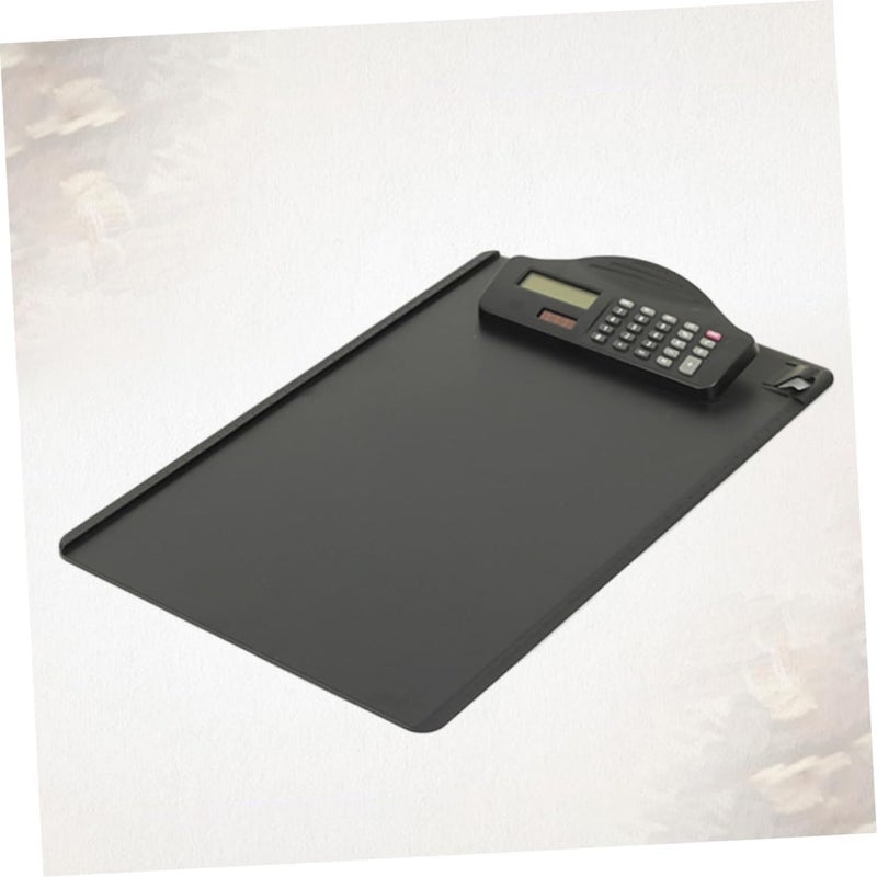 Multifunctional Clipboard Calculator Lightweight Hardboard Writing Folder for Office School and Business Use Black - Image 5