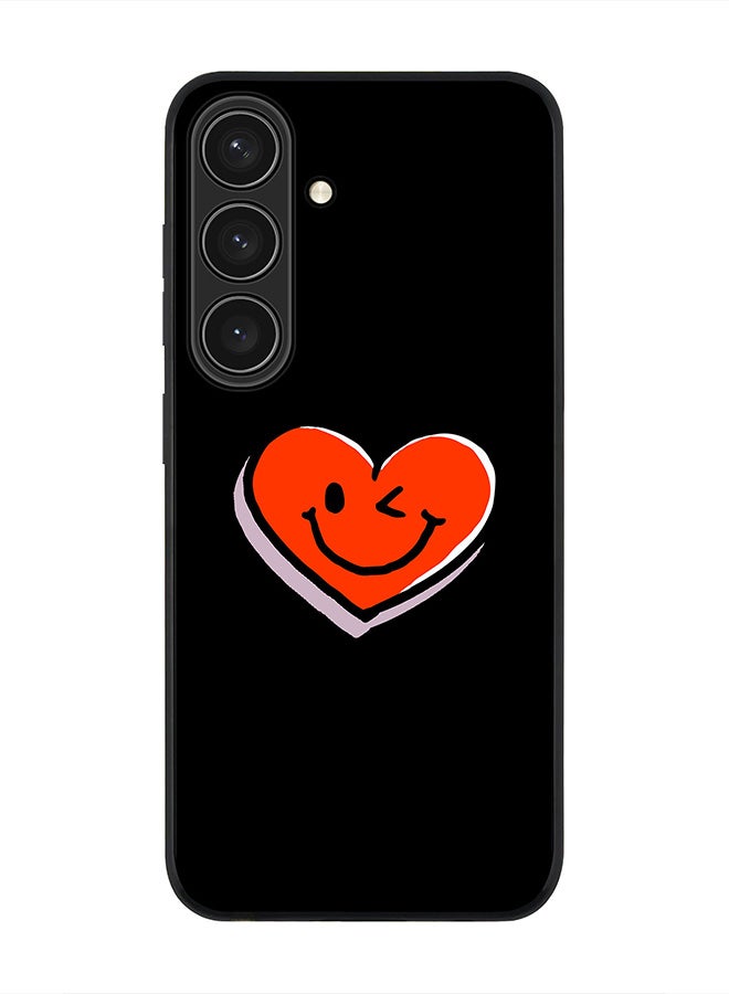 Stylizedd For Samsung Galaxy S25 5G Case,Slim fit Camera Protection, Shockproof Thin Phone cover  - Winking Heart - Image 1