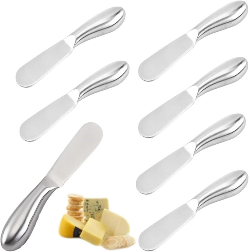 Butter Knives 8/16/50pcs Stainless Steel Cutter Cheese Jam Spreaders Wipe Cream Utensil Multifunction BreadKnife(8pcs) - Image 4
