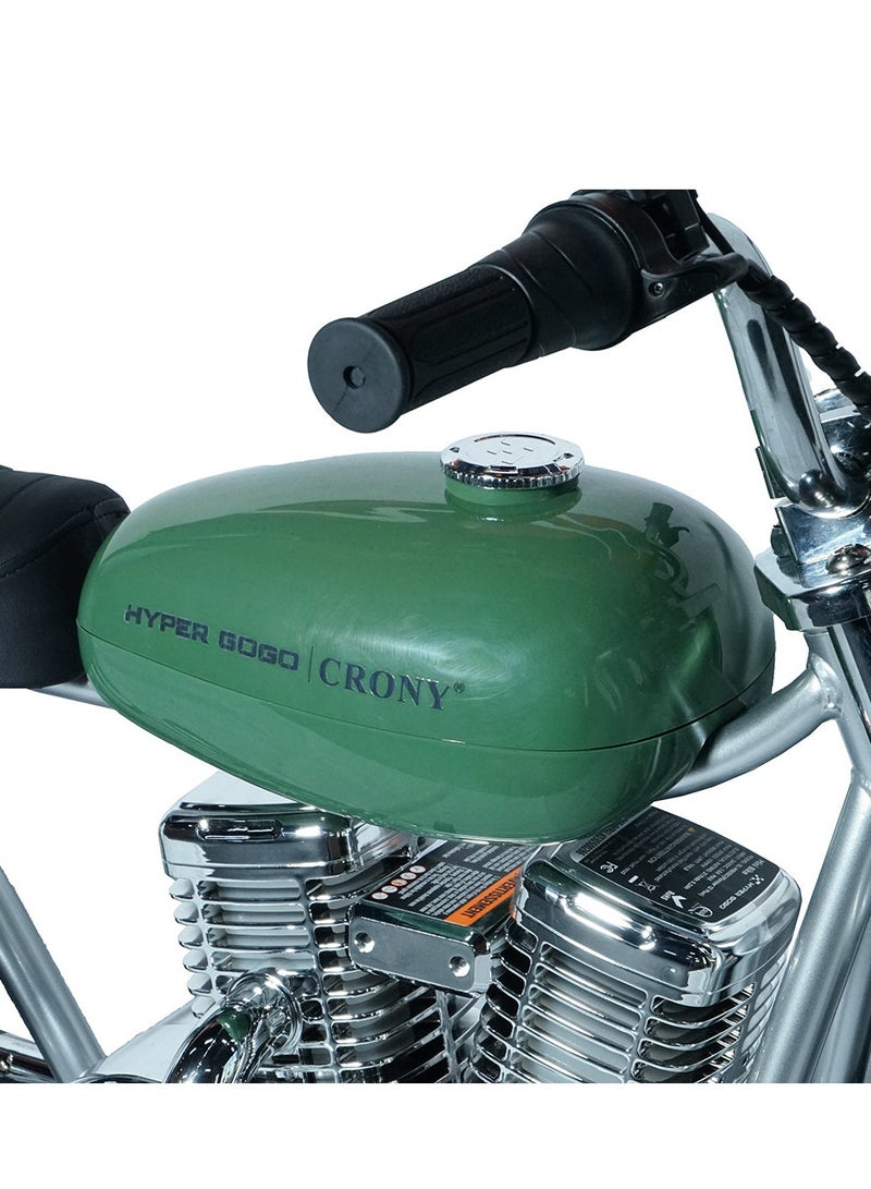 Crony EL-MB05C Kids Electric Motorcycle, 160W Ride-On Motorbike with 3 Speed Modes, 22.2V 5.2AH Battery, Retro-Style Mini Electric Chopper, LCD Display, LED Headlamp, RGB Light, Water Effect, Up to 16KM/H, 10-12KM Range, Steel Frame, Outdoor Toy Bike for Boys and Girls, Rechargeable Battery Powered Scooter for Kids - Image 5