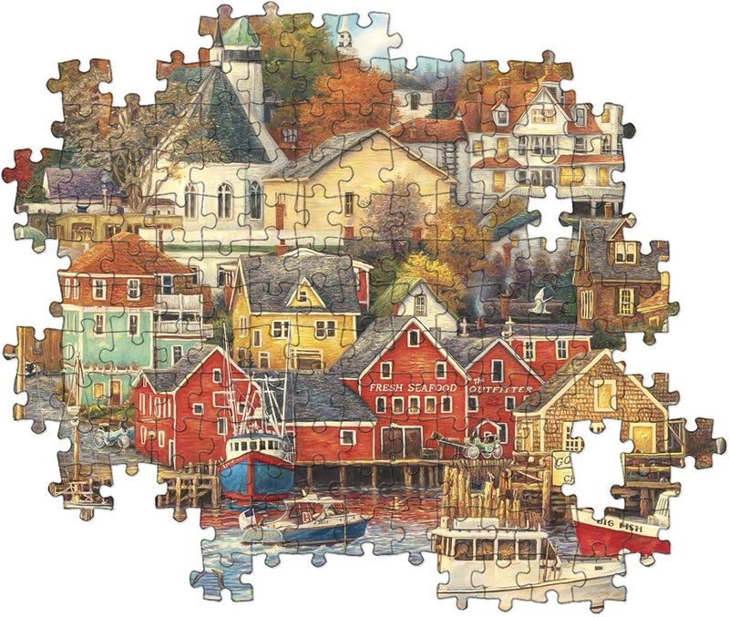 Clementoni 31685 Puzzzle Harbor 1500pcs Collection Good Times Harbour 1500 Pieces, Made in Italy, Jigsaw Puzzle for Adults, Multicolor, Medium - Image 4