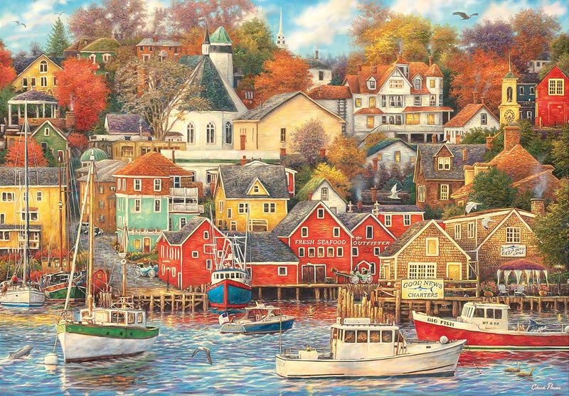 Clementoni 31685 Puzzzle Harbor 1500pcs Collection Good Times Harbour 1500 Pieces, Made in Italy, Jigsaw Puzzle for Adults, Multicolor, Medium - Image 2