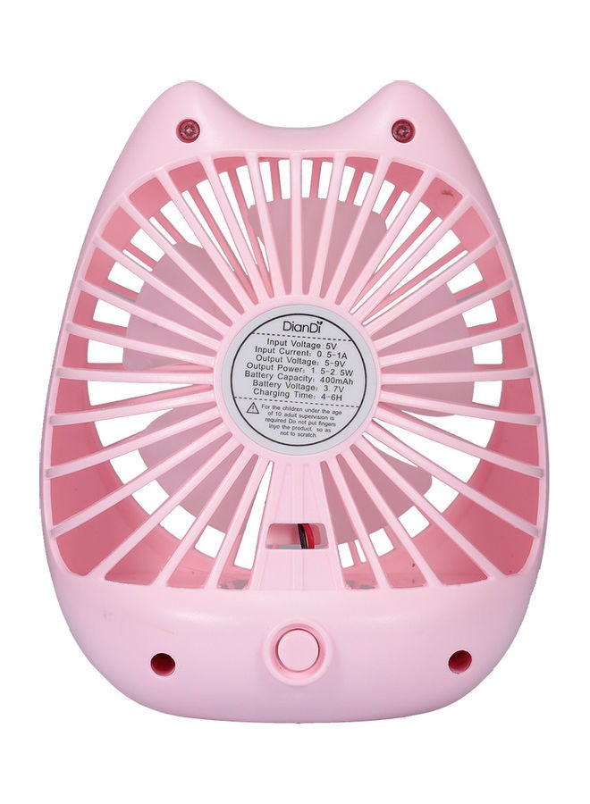 Loquat Portable Rechargeable New Cat Small Fan Pink  - Image 3