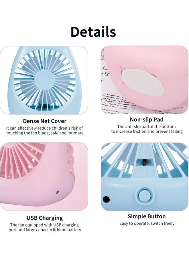 Loquat Portable Rechargeable New Cat Small Fan Pink  - Image 5