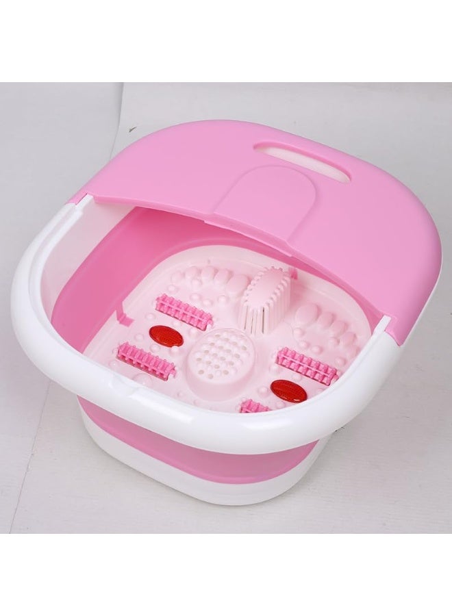 استمتع بتجربة سبا منزلية فاخرة مع حوض تدليك القدمين المبتكر  حوض قدم قابل للطي ومزود بوظيفة تدفئة ومساج، للعناية بالقدمين - Image 3