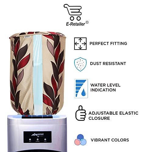 E-Retailer eretailer Polyester & Polyester Blend Water Dispenser Bottle Cover, 20L, Set of 1, Golden - Image 3