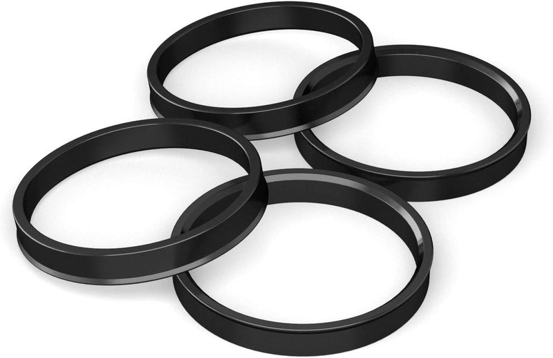 StanceMagic Hubcentric Rings (Pack of 4) - 78.1mm ID to 87.1mm OD - Black Poly Carbon Plastic Hubrings Hub - Only Works on 78.1mm Vehicle Hubs and 87.1mm Wheel Centerbore - Image 4