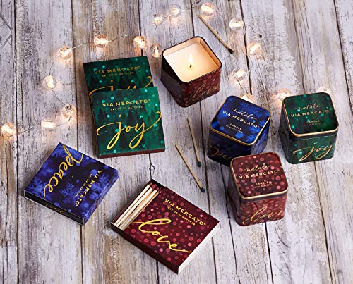 Via Mercato Natale Christmas HolidayGift Collection, Love, Candle - Image 2