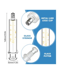 Syringes without Needle, 4 Pack 20ml Reusable Glass Syringe with No Needle, Dispensing Syringe Tools for Dispensing Lip-gloss, Medicine, Feeding Pet, Watering Plants & Lab Experiments - pzsku/Z8F9AE796BB723F362066Z/45/_/1716288362/23c11732-464f-48f3-b112-c6b704658e23