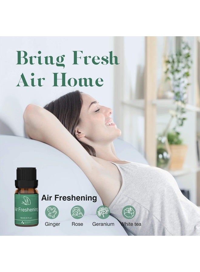 ASAKUKI Essential Oil Blends Set for Diffusers for Home, Well-Being Gift Kit- Calming, Dreams, Breathe, Relaxing, Mood, Fresh Air Aromatherapy Oils for Humidifiers, Massage, 6x10ml - Image 3