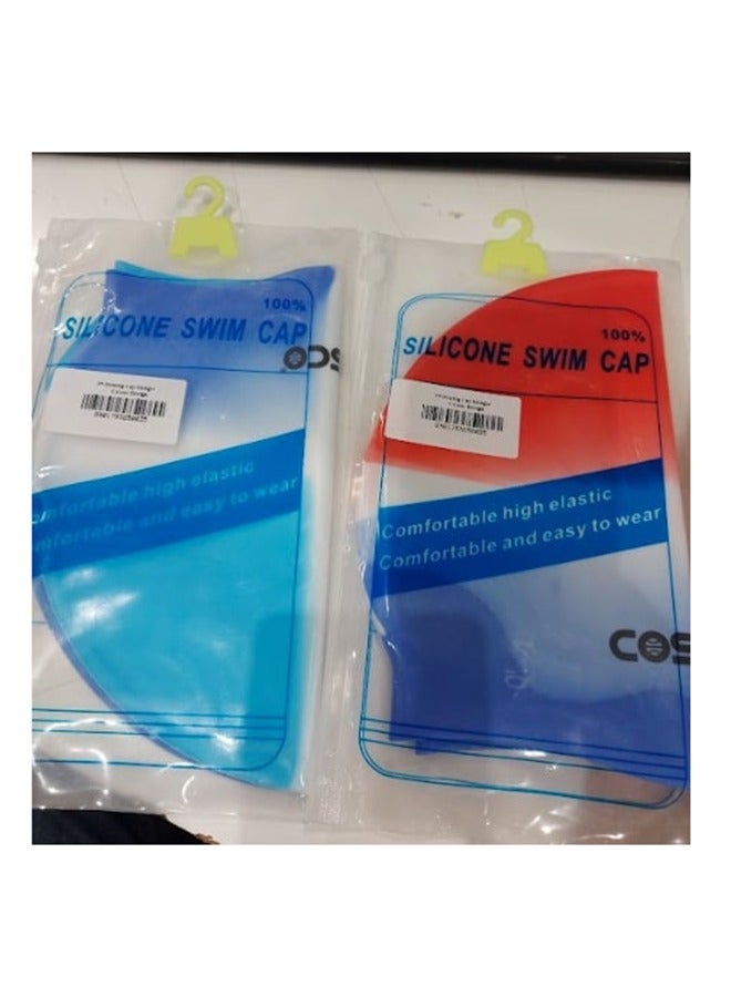 COSCO Swimming Cap Siongle Colour Design Assorted - Image 1