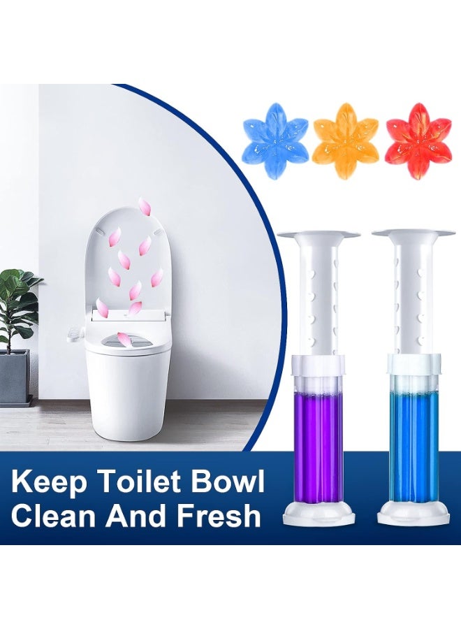 5-Pack Multi-Scent Toilet Cleaning Gel with 5 Applicators – Automatic Toilet Bowl Cleaner & Freshener – Removes Stains, Dirt & Buildup While Delivering Long-Lasting Freshness – Suitable for Most Toilet Types - Image 3