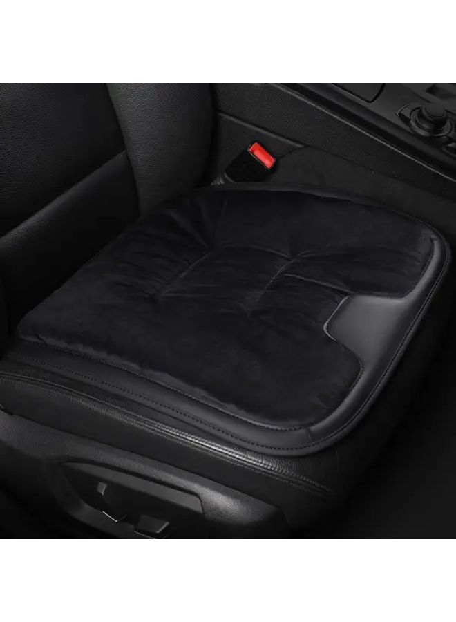 Winter Padded And Thickened Car Seat Cover For Front Seats Universal Flannel Material Fits New Energy Vehicles Claret Colour Perfect Gift For Drivers - Image 3
