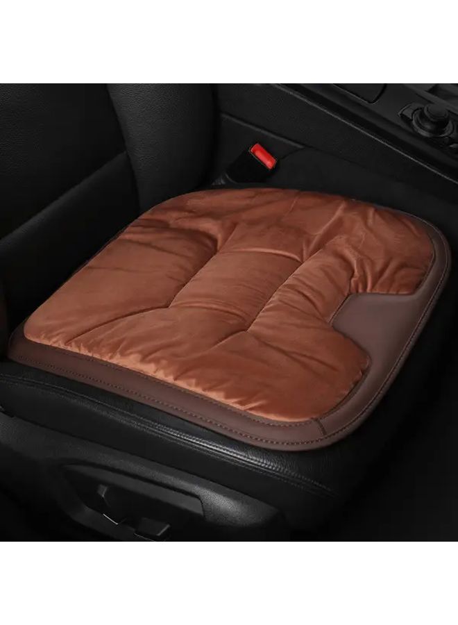 Winter Padded And Thickened Car Seat Cover For Front Seats Universal Flannel Material Fits New Energy Vehicles Claret Colour Perfect Gift For Drivers - Image 5