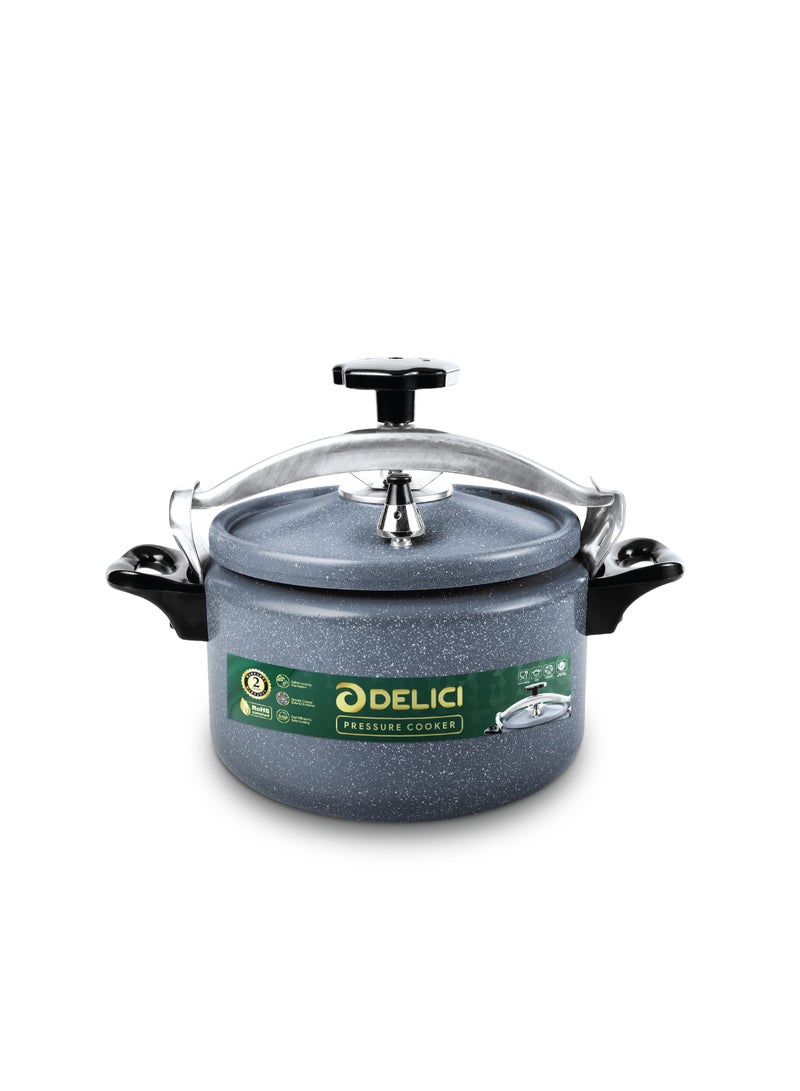 DELICI 7L Aluminum Arabic Pressure Cooker | Fast & Safe Cooking with Safety Lock | Heat-Resistant Base | Long-Lasting Rubber Sealing | Durable Body & Lid | Perfect Heat Distribution | Ideal For Modern Middle East Kitchen | DPC 7G - Image 1