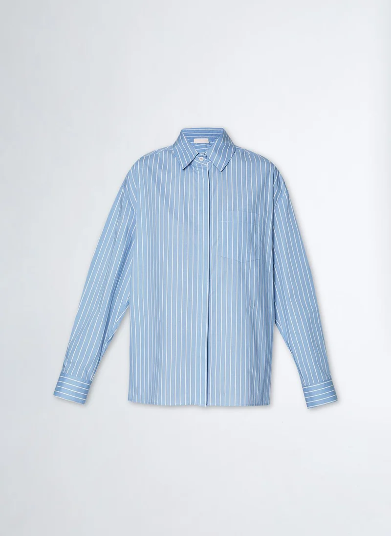 Liu Jo Striped oversized shirt