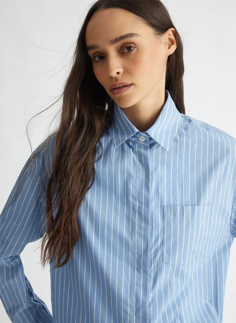 Liu Jo Striped oversized shirt