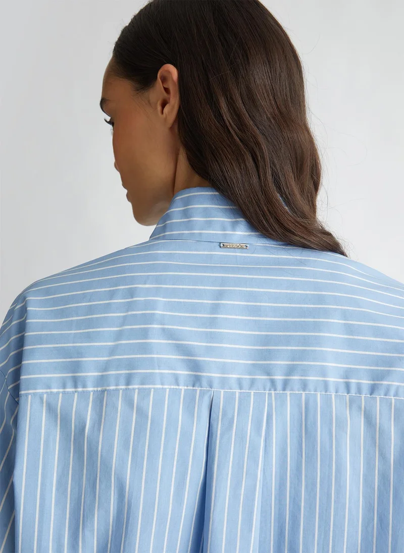 Liu Jo Striped oversized shirt