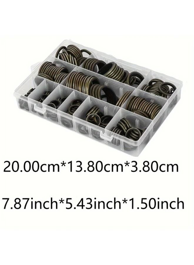 240pcs Bronze Bonded Sealing Washer Metal Oil Drain Plug Gasket 6 8 10 12 14 16 18 20 22 24 27 30mm - Image 3