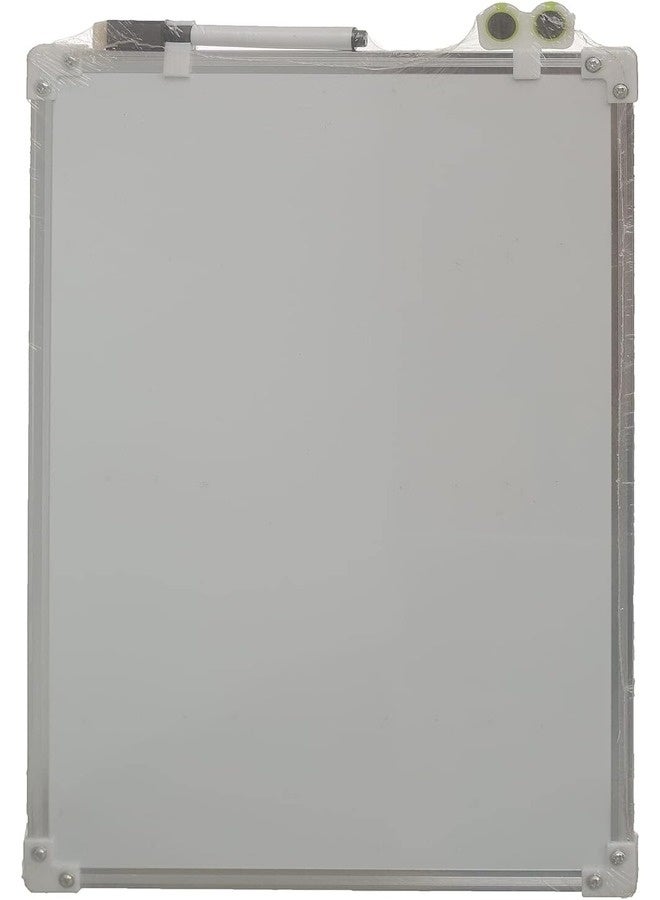 إتش آند إيه سبورة بيضاء مغناطيسية مع قلم كتابة ومغناطيس أبيض/فضي 50x35 سم HA-10044