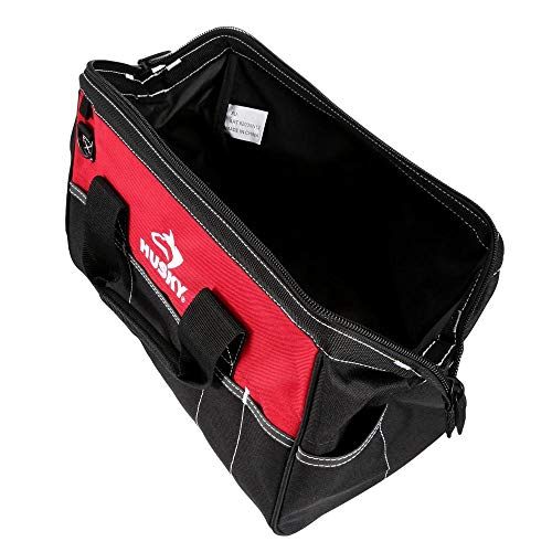 Husky 15 Inch Contractors MultiPurpose WaterResistant Tool Bag