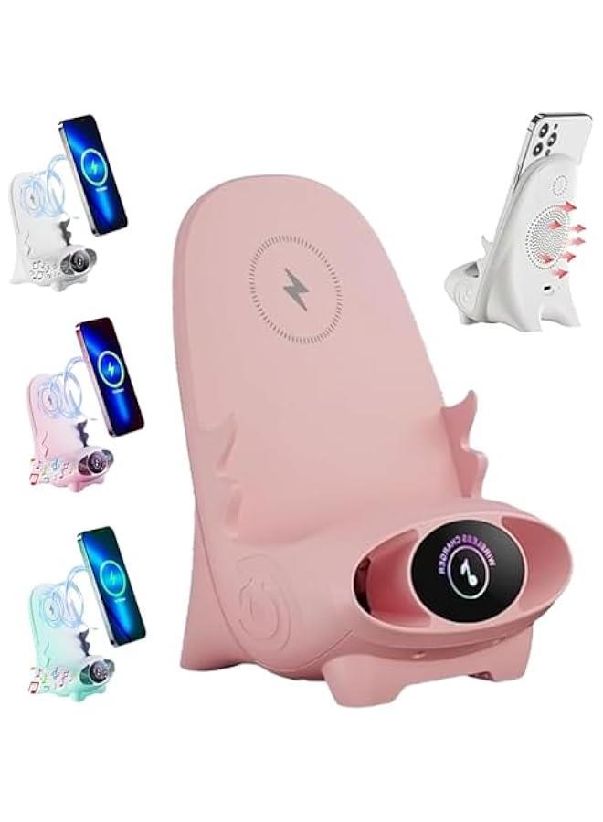 Mini Chair Wireless Fast Charger Multifunctional Phone Holder, 2024 Upgrade Wireless Universal Rapid Charger Phone Holder Portable Mini Chair Wireless Charger Phone Holder Fast Charging - Image 1