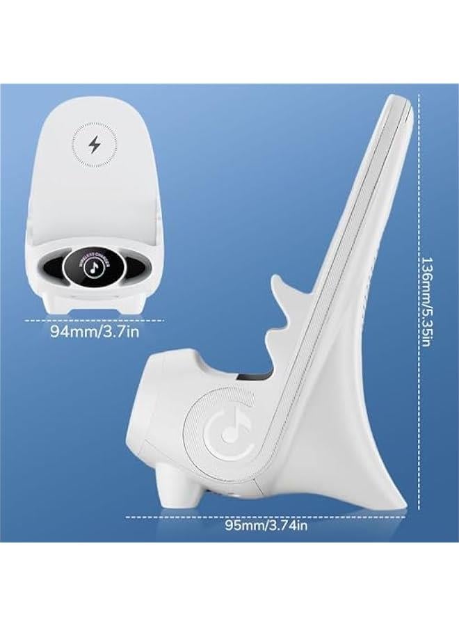 Mini Chair Wireless Fast Charger Multifunctional Phone Holder, 2024 Upgrade Wireless Universal Rapid Charger Phone Holder Portable Mini Chair Wireless Charger Phone Holder Fast Charging - Image 2
