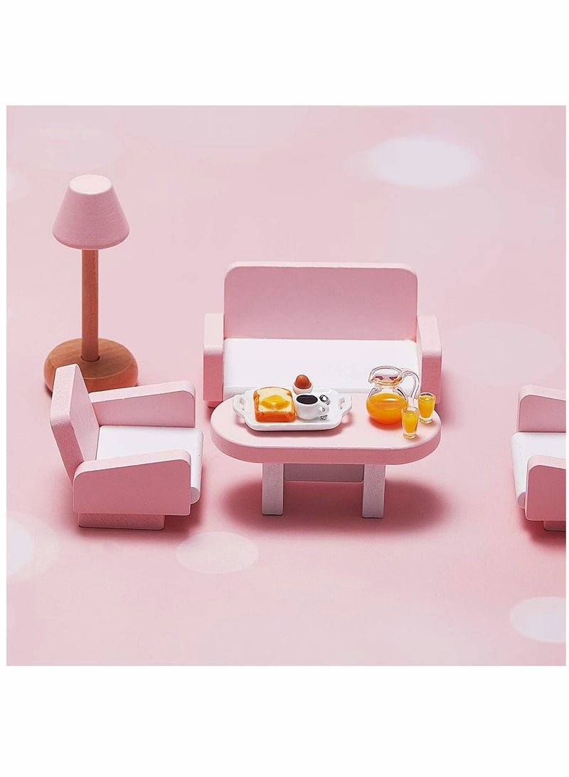 KASTWAVE Dolls Accessories, Dollhouse Decoration Accessories, 1:12/ 1:6, Dollhouse Miniature Scene Model, Miniature Scene Model, Mini Scene, Breakfast Set, Pretend Toy (Juice, Butter, Bread Machine Set) - Image 2