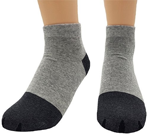 JJMax Women's Cute Kitty Cat Paws Socks with Paw Prints on Toes, Ankle 4 Pair Set, One Size,Ankle 4 Pair Set,One Size - Image 4