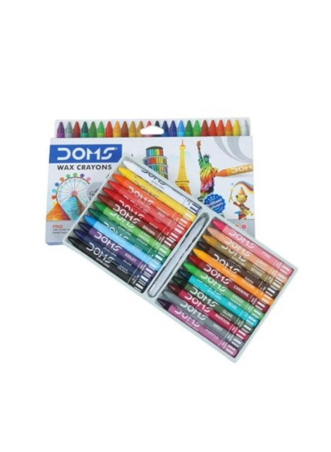 Doms – Extra Long Wax Crayon – 24 Pcs - Image 1