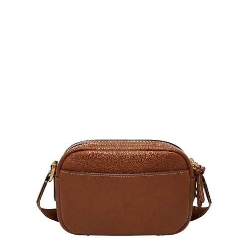 Fossil Women's Danni Leather Crossbody Bag, Neutral Woven - Image 3