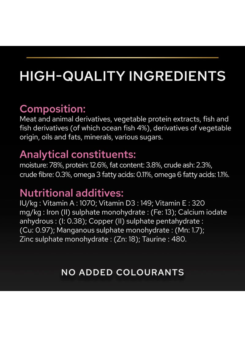 Purina Pro Plan Delicate Wet Cat Food Oceanfish In Gravy Multipack 10 x 85g - Image 4