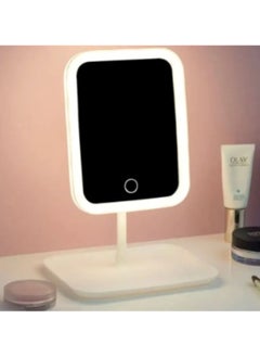 Huitich Adjustable LED Makeup Mirror with Storage Tray White  - Image 5