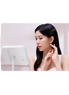 Huitich Adjustable LED Makeup Mirror with Storage Tray White  - Image 3