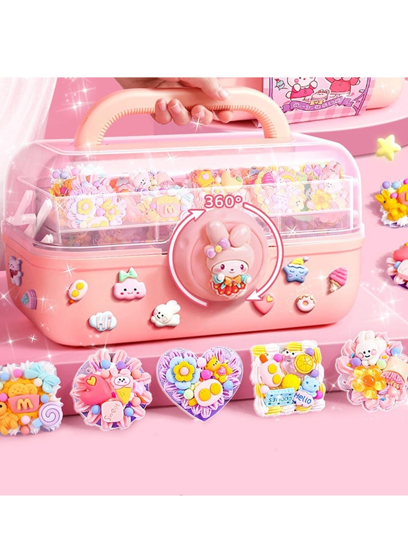 DIY Art and Craft kit for Girls,Guka Cream and Sticker Making Kit with Kpop Stickers, Artificial Cream Glue, and Decoration Accessories-Perfect for Birthday Gift for Kids  - Image 1