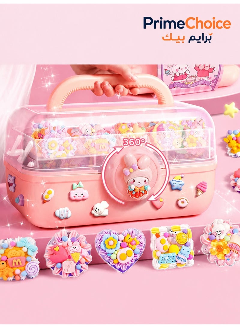 Prime Choice DIY Art and Craft kit for Girls,Guka Cream and Sticker Making Kit with Kpop Stickers, Artificial Cream Glue, and Decoration Accessories-Perfect for Birthday Gift for Kids - Image 1