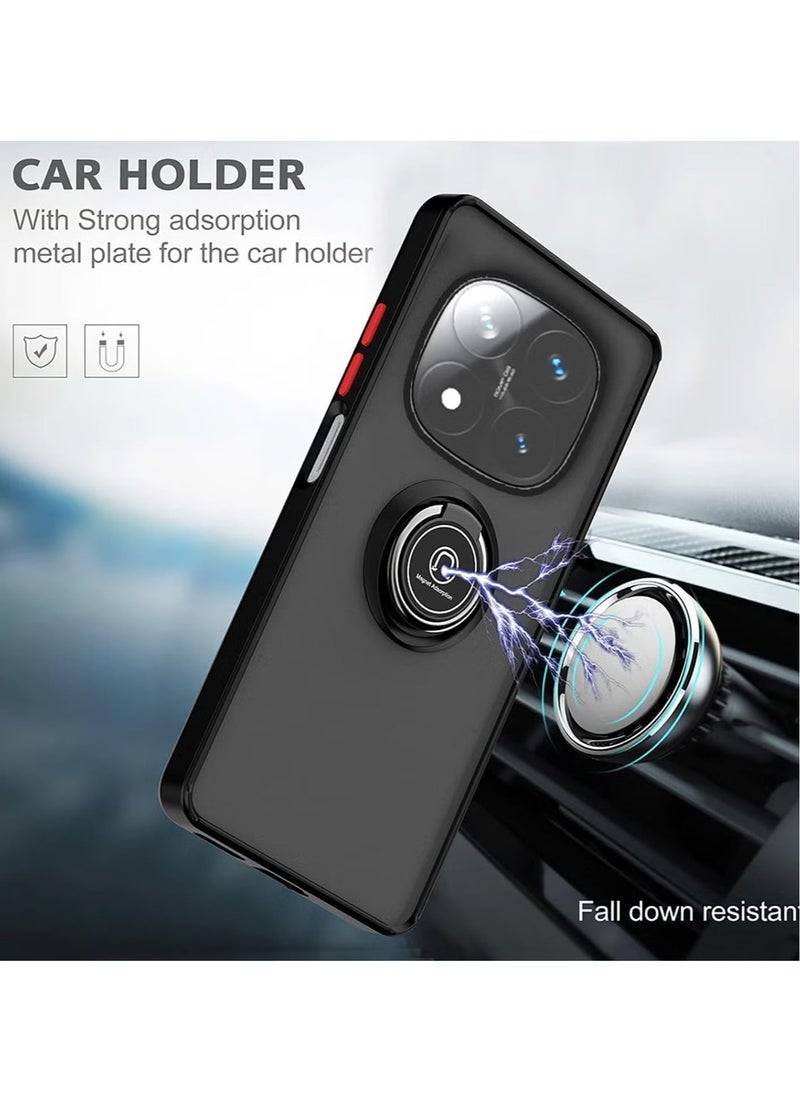 Raxoom Xiaomi Redmi Note 14 Pro Plus 5G Case â€“ Rotational Metal Ring Grip, Kickstand Feature, Magnetic Car Mount Holder, Shockproof TPU Bumper for Ultimate Protection â€“ Slim, Durable Case for Redmi Note 14 Pro Plus 5G - Image 5